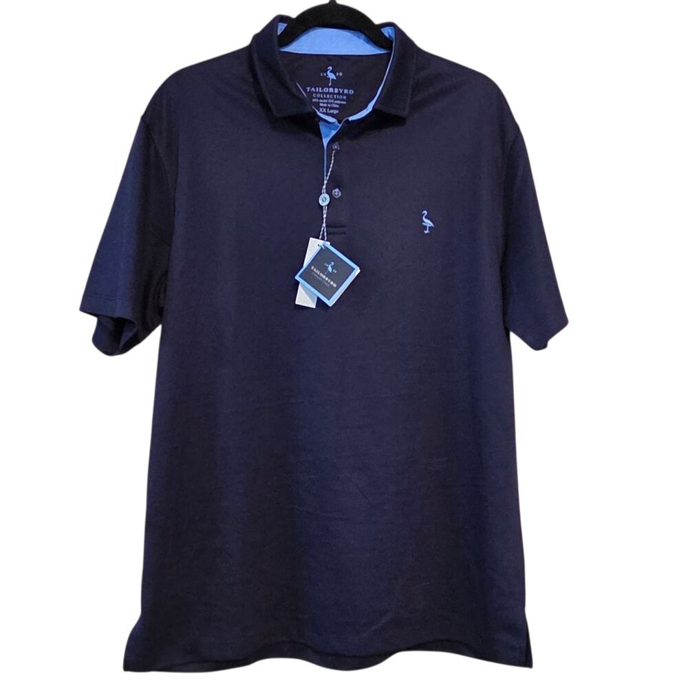 Tailorbyrd Modal Polo NWT Navy Blue Soft Classic size XXL - Picture 3 of 11
